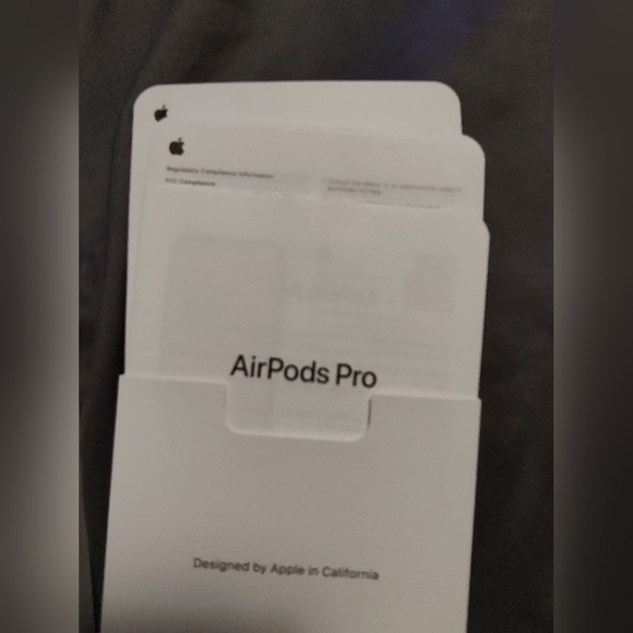 ✨ 3/$10 Apple Airpods Pro White EMPTY BOX AND MANUAL ONLY - Picture 3 of 5